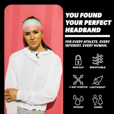 JUNK Brands Big Bang Lite Headband - Moisture-Wicking, Performance Fabric, Non-Slip, Sports Sweatband for Men & Women - One Size - Black Ops - Image 10