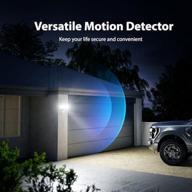 Onforu 65W LED Security Lights Motion Sensor Light Outdoor, 6500LM, 6500K, IP65 Waterproof, Flood Light Outdoor Motion Detector with Adjustable 3 Head, Hardwired Wall Light for Entryway, Yard, Garage - Image 5