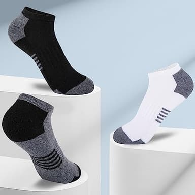 Comfoex 10 Pairs Boys Socks Low Cut Ankle Socks For Kids 8-10 4-6 6-8 Years Old Short Athletic Socks With Cushioned Sole - Image 5