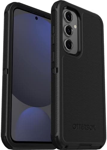 OtterBox Samsung Galaxy S24 FE Defender Series Case - Black, Rugged & Durable, with Port Protection - Image 5
