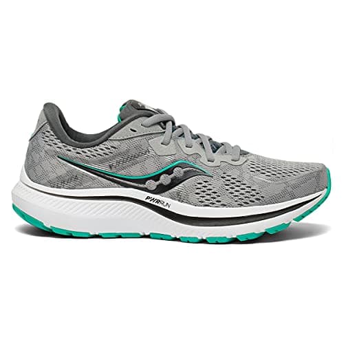 Saucony Women's Omni 20 Running Shoe, Alloy/Jade, 8 - Image 1