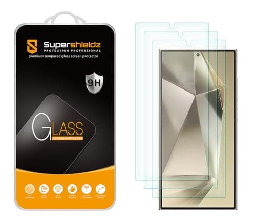 Supershieldz (3 Pack) Designed for Samsung (Galaxy S24 Ultra) Tempered Glass Screen Protector, Anti Scratch, Bubble Free - Image 1