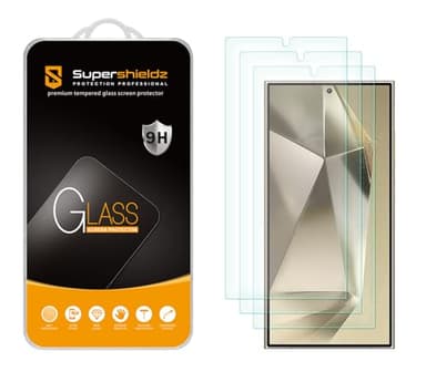 Supershieldz (3 Pack) Designed for Samsung (Galaxy S24 Ultra) Tempered Glass Screen Protector, Anti Scratch, Bubble Free - Image 1