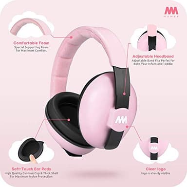 Mumba Baby Ear Protection Noise Cancelling Headphones for Babies and Toddlers Baby Earmuffs - Ages 3-24+ Months - Image 7
