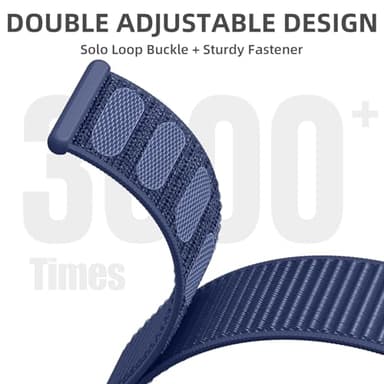WJK Compatible with Apple Watch Bands 40mm for Women Men, Stretchy Sport Nylon Solo Loop Strap Compatible with Apple Watch Band 38mm 41mm 42mm 44mm 45mm 49mm for iWatch Ultra Ultra 2 SE 9 8 7 6 5 4 3 - Image 4