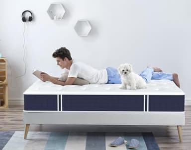 Coolvie Twin Mattress, 10 Inch Twin Size Hybrid Mattress, Individual Pocket Springs with Memory Foam, Bed in a Box, Cooler Sleep with Pressure Relief and Support - Image 2