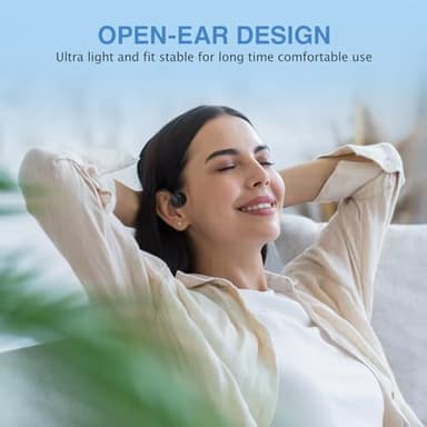 CHENSIVE Bone Conduction Headphones Wireless Headphones Bluetooth 5.3 Open Ear Headphones 10H Playtime Sports Earphones with Mic, IPX6 Waterproof Headset for Running,Cycling, Hiking, Driving - Image 2