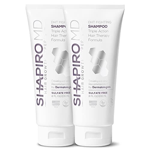 Shapiro MD Hair Growth Experts Hair Loss Shampoo | DHT Fighting Vegan Formula for Thinning Hair Developed by Dermatologists | Experience Healthier, Fuller and Thicker Looking Hair | 2 Month Supply - Image 1