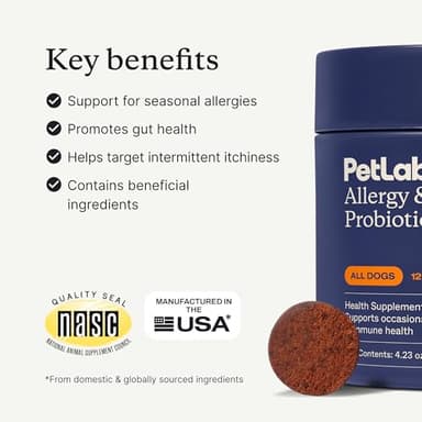 PetLab Co. Allergy & Immune Probiotics for Dogs, Support Seasonal Allergies, Gut & Digestive Health - Pork Flavor - 30 Soft Chews - Packaging May Vary - Image 3