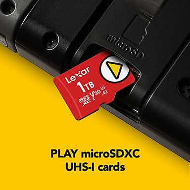 Lexar 1TB (2-Pack) Play Micro SD Card w/SD Adapter, UHS-I, C10, U3, V30, A2, Full HD, Up to 160/100 MB/s, Expanded Storage for Nintendo-Switch 1, Gaming, Smartphones, Tablets (LMSPLAY001T-B2ANU) - Image 2