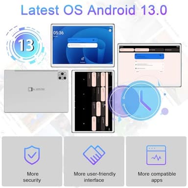 2025 Latest Tablet Android 13 Tablets 10 Inch, Tablets 128GB ROM+16GB RAM (8+8 Virtual), 2 In 1 Tablet with keyboard, Powerful Octa-Core+13MP Camera, 1TB TF Expandable, FHD IPS Display WiFi Tableta PC - Image 5