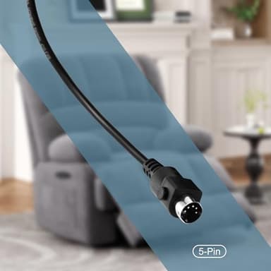 Fromann 4 Button 5 Pin Power Recliner Handle Remote for Lift Sofa Chairs Hand Controller Replacement - Image 7