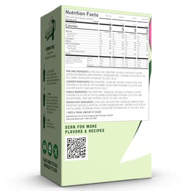 Wyler's Light Singles to Go Powder Packets, Water Drink Mix, Variety Pack, Watertok Base Flavors, Kiwi Lime, Vanilla, Lavender, and Dragon Fruit, Sugar & Caffeine Free, On-The-Go, 20 Count (Pack - 1) - Image 2