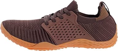 WHITIN Men's Barefoot Running Shoes Wide Width Minimalist Size 11 Gym Workout Fitness Zero Drop Walking Cross Training Lifting Brown Gum 44 - Image 2