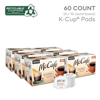 McCafe Affogato, Single Serve Keurig K-Cup Pods, Flavored Coffee, Limited Edition, 60-Count Box (6 Packs of 10) - Image 3