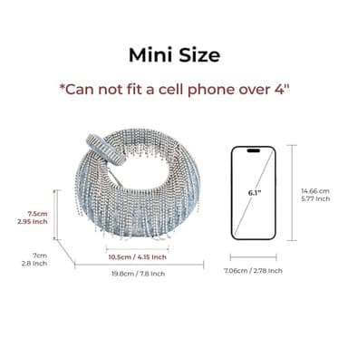 JW PEI Women's Abacus Top Handle Bag - Denim Artificial Crystal Blue - Mini - Image 5