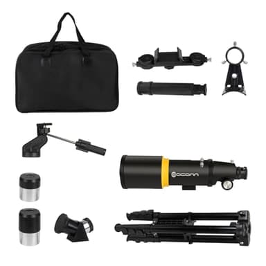Telescope for Adults, 90mm Aperture 600mm Refractor Telescope for Kids and Beginners, Telescopes for Adults Astronomy with Handbag and Phone Adapter - Image 7