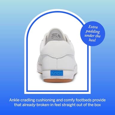 Keds Center 3 Lace Up, Sneaker Womens, White/Navy Canvas, 9.5 Medium - Image 8