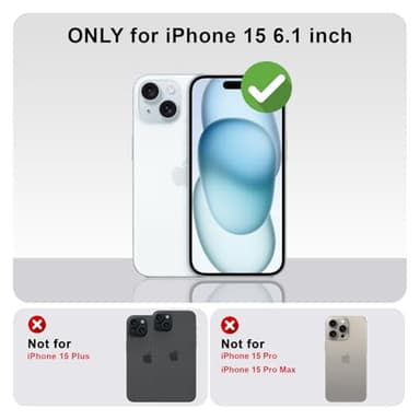 Yeddabox for iPhone 15 Case Cute Striped Phone Case Soft TPU Slim Shockproof Phone Cover for Women Girls, Blue and White - Image 2