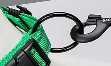 WINHYEPET True Love Dog Collar Reflective Sandwich Lining Nylon Webbing Comfortable and Safe Adjustable Buckle Convenient Used for Walking for Samll/Medium/Large Neck Ring TLC5011(Gray,L) - Image 5