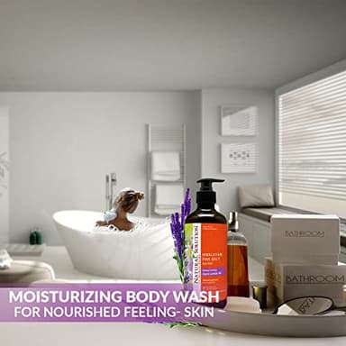 Natural Solution Moisturizing Shower Gel, Purifying & Nourishing with Organic Lavender Oil, for All Skin Types Himalayan Pink Salt Body Wash, 500 ml Each, Pack of 3 - Image 9