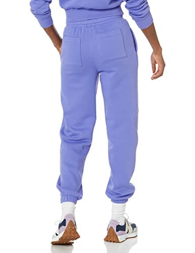 Amazon Essentials Women's Relaxed High Waist Joggers (Available in Plus Size), Purple Blue, Small - Image 2