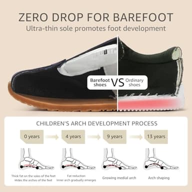 STQ KIDS Toddler Wide Toe Box Shoes:Girls Barefoot Shoe Kids Walking Shoes Girls Sneakers Non-Slip Zero Drop Toddler First Walking Shoe Comfortable Hot Pink Infant 4 - Image 5