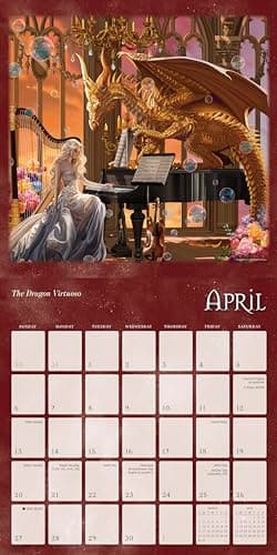 Dragon Witches 2025 Wall Calendar, 16-Month Fantasy Calendar — The Art of Nene Thomas, 12" x 12" - Image 4