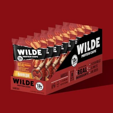 WILDE Protein Chips Barbeque, Thin and Crispy High Protein Snacks, Keto Friendly, Low Carb Chips, Real Ingredients, 1.34oz (Pack of 8) - Image 3