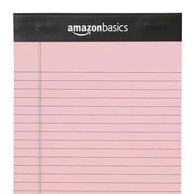 Amazon Basics Narrow Ruled 5-Inch by 8-Inch Lined Writing Note Pads, 6 Count (50 Sheet Pads), Multicolor - Image 4
