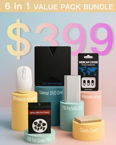 HP Student Business Laptop Computer - w/Microsoft Office Lifetime & External DVD Drive • 16GB RAM • 128GB UFS & 256GB Extend Micro SD • Intel 4-Core Processor • HD Display • Win11 Pro(Silver) - Image 2