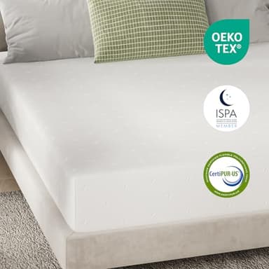 Novilla Queen Mattress 6 Inch Queen Size Memory Foam Mattress with Removable Washable Mattress Cover for Pressure Relief & Comfort Sleep CertiPUR-US Certified Mattress Queen - Image 6