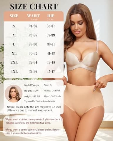 LEVAO Women Seamless Underwear High Waisted Tummy Control Panties No Show Shapewear Briefs Plus Size 4 Pack - Image 6