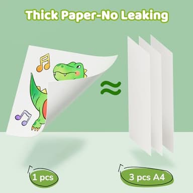 JoyCat Paint with Water Coloring Books for Toddlers, Watercolor Painting Sets for Kids Ages 3-5 4-8, Arts and Crafts Drawing Activities Toy Birthday Gift for Boys Girls (Dinosaur & Vehicle) - Image 5