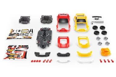 Metal Machines Speed Heroes (Red) by Zuru, 20+ Surprises, Build your own Car, Two Bodies, Lights & Sounds, Slime - Image 4