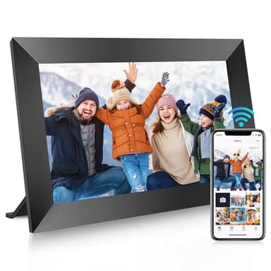Uhale 10.1" Digital Picture Frame with 32GB Storage Support SD Card, Electronic Photo Frames with 1280x800 HD IPS Touch Screen, Instantly and Securely Share Memories, Send Wishes from Anywhere - Image 1