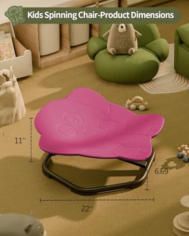 Daisybreath Spinning Chair for Autistic Kids, Kids Swivel Chair Sensory Seat for Autism ADHD Children, Autism Swivel Sensory Toy, Training Body Coordination - Image 3