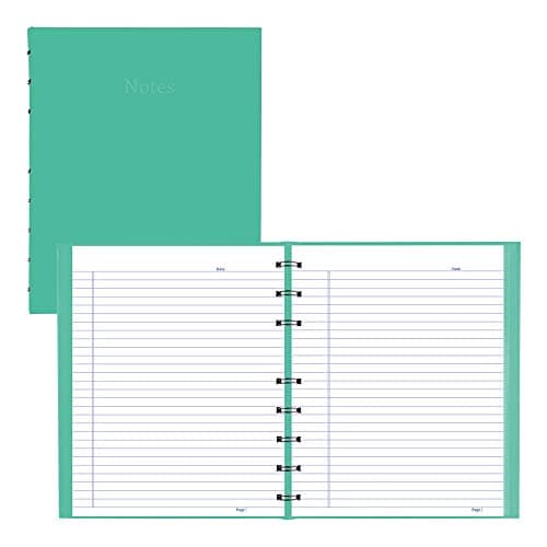 Blueline Classy NotePro Notebook, Ruled, Hard Cover, Aqua, 9.25" x 7.25", 150 Pages (A35C.85) - Image 1