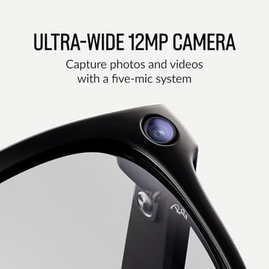 Meta Ray-Ban Glasses, Wayfarer, Matte Black | 12 MP ultra-wide camera for HD photos and video — Open Ear Speakers for music, podcasts and more AI for voice commands and personalized experiences - Image 3