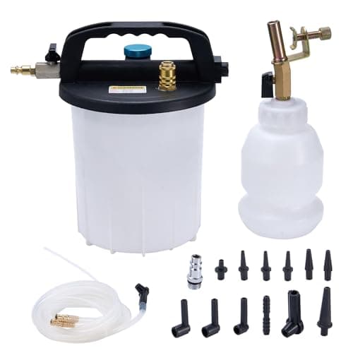 KOOPOOL 3L Vacuum Brake Bleeder Kit, Pneumatic Brake Fluid & Clutch Bleeding Extractor with 1L Refilling Bottle - Image 1