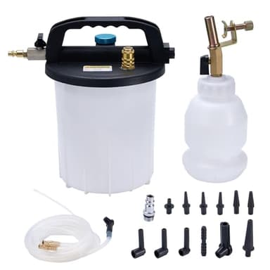 KOOPOOL 3L Vacuum Brake Bleeder Kit, Pneumatic Brake Fluid & Clutch Bleeding Extractor with 1L Refilling Bottle - Image 1