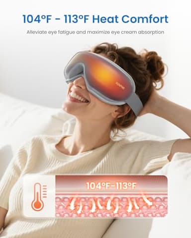 RENPHO Eyeris 1 Eye Massager with Heat, Birthday Gifts Eye Mask for Mom Dad Women Men Her Him, Smart Sleep Mask for Relax, Reduce Strain - Image 3