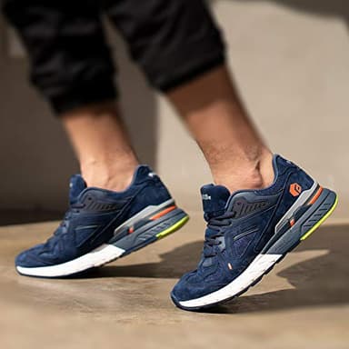 FitVille Wide Walking Shoes for Men Wide Width Sneakers for Flat Feet Arch Fit Heel Pain Relief - Rebound Core (12 Wide, Majolica Blue) - Image 7