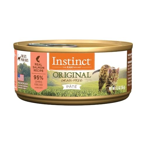 Instinct Original Grain Free Real Salmon Recipe Natural Wet Canned Cat Food by Nature's Variety, 5.5 oz. Cans (Case of 12) - Image 1