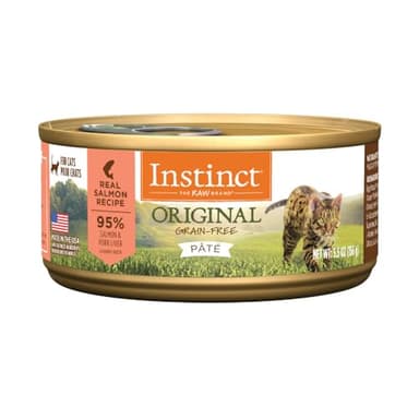 Instinct Original Grain Free Real Salmon Recipe Natural Wet Canned Cat Food by Nature's Variety, 5.5 oz. Cans (Case of 12) - Image 1