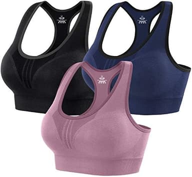 Heathyoga High Impact Sports Bras for Women High Support Padded Sports Bra Workout Bras for Women Racerback Bra for Yoga - Image 3