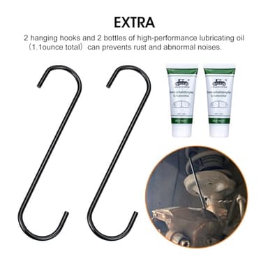 Brake Caliper Compression Tool with 2 Brake Caliper Hooks, 2 Brake Disc Lubricant, 5 in 1 Professional Caliper Piston Compressor Tool Brake Pad Spreader for Single/Twin/Quad Piston Calipers, Blue - Image 5