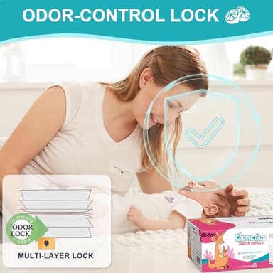 Refills Compatible with DEKOR Classic Diaper Pail Refill Bags| 4 Pack| Super Powerful Odor Eliminator Extra Thick Diaper Pail Bags| Each Holds up to 2772 Diapers| Fresh Lemon Scent| Easy to Replace - Image 2