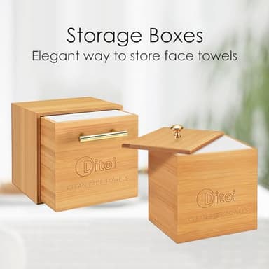 Ditoi Face Towels XL, Disposable Face Towel, Makeup Remover Dry Wipes 10"×12", Ultra Thick Soft Face Towelettes for Washing Face, 200 Count (4 Pack) - Image 9