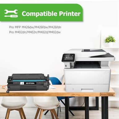 Aztech 26A CF226A Toner Cartridge 2 Pack Compatible Replacement for HP 26A CF226A 26X CF226X Pro M402dn M402n M402dw Pro MFP M426fdw M426fdn M426dw Series Printer Ink High Yield (Black 2-Pack) - Image 2